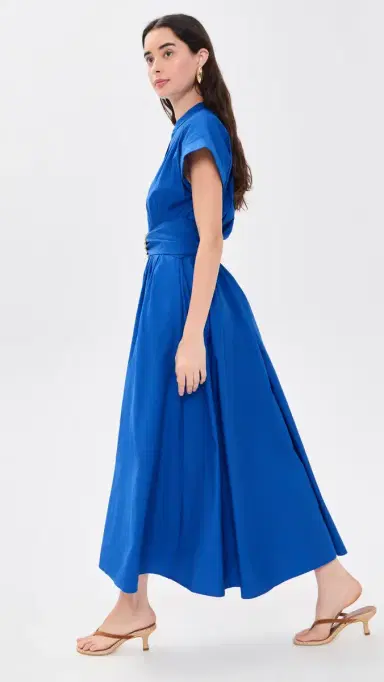 Saloni Neesha Dress 221 Cobalt Blue 0 | Thumbnail 4
