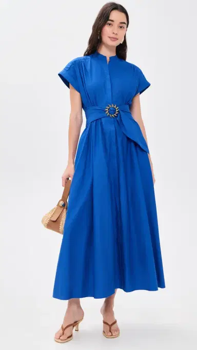 Saloni Neesha Dress 221 Cobalt Blue 0 | Thumbnail 5