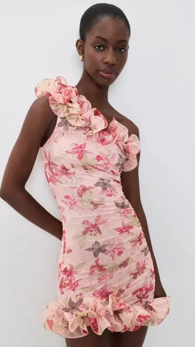 PatBo Orchid Bloom Mini Dress Rose | Thumbnail 2 PatBo Orchid Bloom Mini Dress Rose | Thumbnail 2