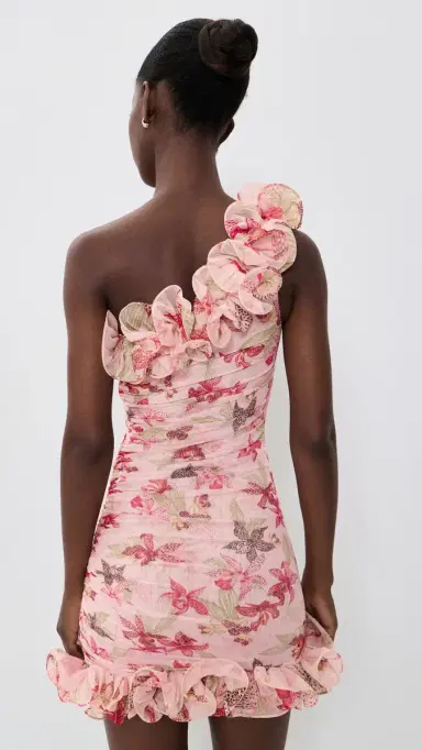 PatBo Orchid Bloom Mini Dress Rose | Thumbnail 3 PatBo Orchid Bloom Mini Dress Rose | Thumbnail 3