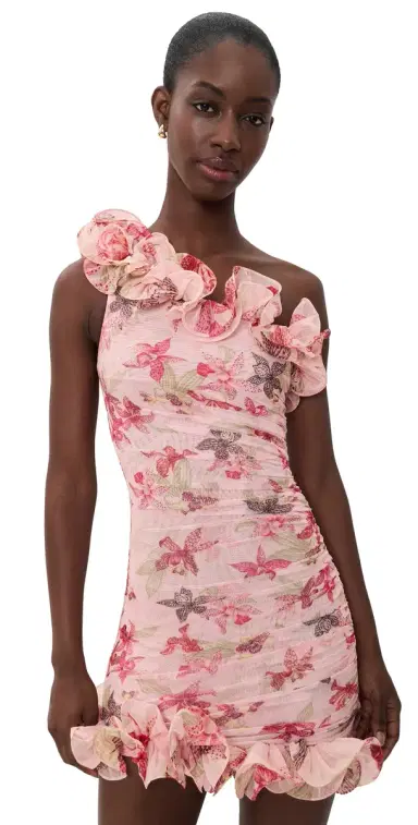 PatBo Orchid Bloom Mini Dress Rose | Thumbnail 1 PatBo Orchid Bloom Mini Dress Rose | Thumbnail 1