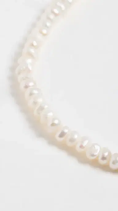 By Adina Eden Tiny Pearl Anklet | Thumbnail 4