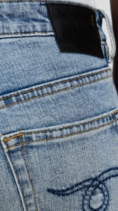 R13 Boy Flare Jeans Wilted Stretch Blue | Thumbnail 6 R13 Boy Flare Jeans Wilted Stretch Blue | Thumbnail 6