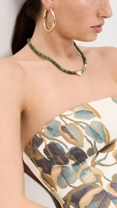 Brinker + Eliza Confetti Necklace Jade One Size | Thumbnail 3