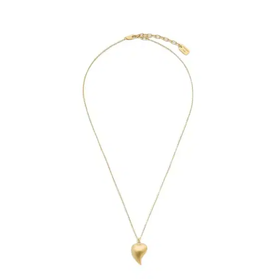 Fendi Necklace with a thin chain and heart-shaped pendant