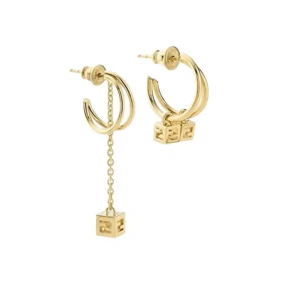 Fendi Faces Asymmetric Earrings