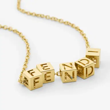 Fendi Necklace with a thin chain, decorated | Thumbnail 2 Fendi Necklace with a thin chain, decorated | Thumbnail 2