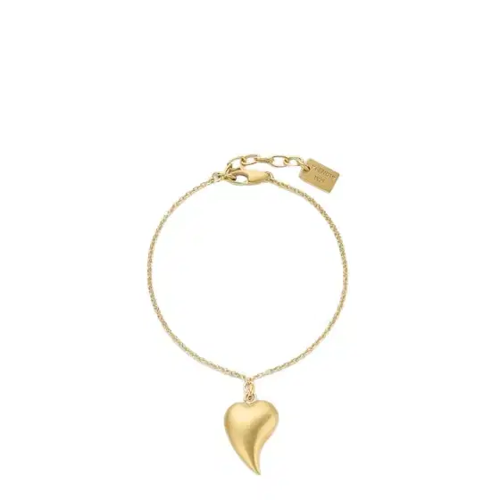 Fendi Fine chain bracelet with a heart-shaped charm, inspired by