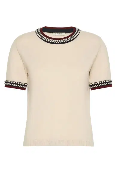 Max Mara Braided Short Sleeve Sweater | Thumbnail 1 Max Mara Braided Short Sleeve Sweater | Thumbnail 1