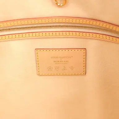 Louis Vuitton Louis Vuitton x Takashi Murakami Neverfull MM White Multicolored Monogram Gold Hardware | Thumbnail 10 Louis Vuitton Louis Vuitton x Takashi Murakami Neverfull MM White Multicolored Monogram Gold Hardware | Thumbnail 10