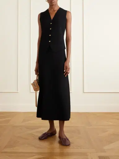 Max Mara Fuggito Crepe Midi Skirt | Thumbnail 2 Max Mara Fuggito Crepe Midi Skirt | Thumbnail 2