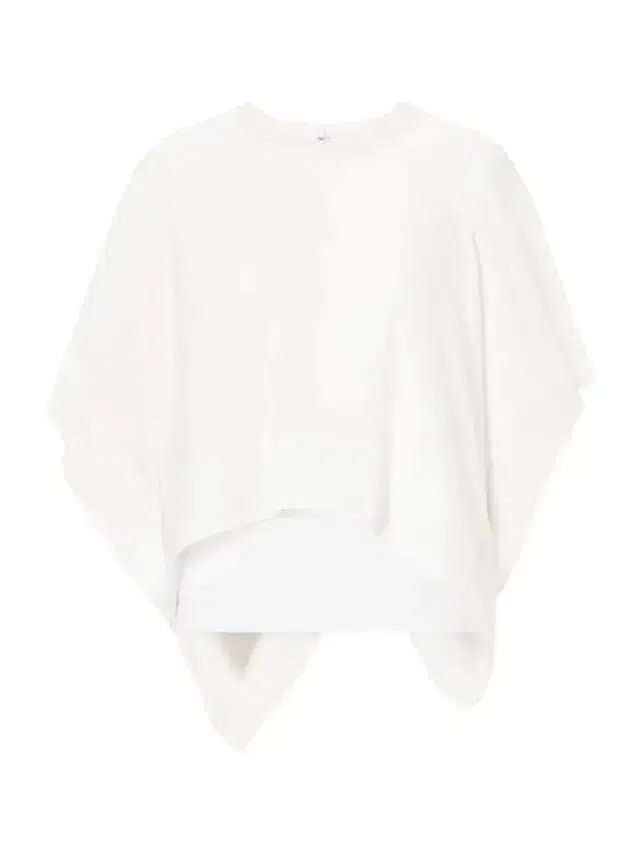 Sacai Layered Cotton-trimmed Satin Blouse