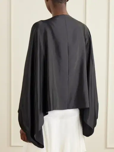 Sharon Wauchob Draped Silk Blouson Jacket | Thumbnail 4