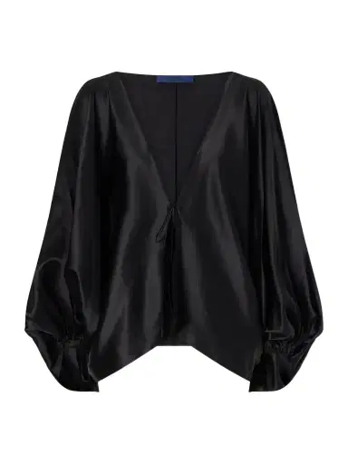 Sharon Wauchob Draped Silk Blouson Jacket | Thumbnail 1