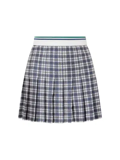 Burberry Checked Pleated Jersey Mini Skirt | Thumbnail 1