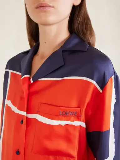 Loewe Printed Silk-twill Blouse | Thumbnail 5 Loewe Printed Silk-twill Blouse | Thumbnail 5