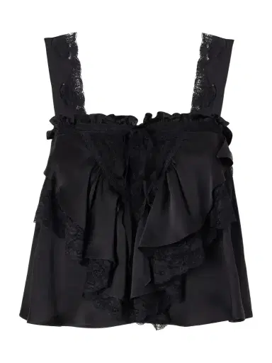 Chloé Lace-trimmed Silk-satin Cami | Thumbnail 1 Chloé Lace-trimmed Silk-satin Cami | Thumbnail 1