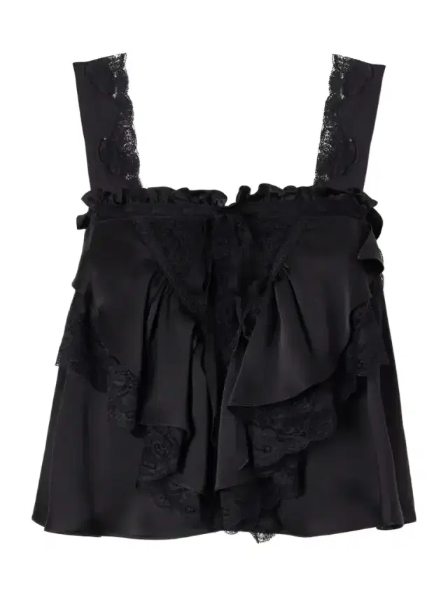 Chloé Lace-trimmed Silk-satin Cami