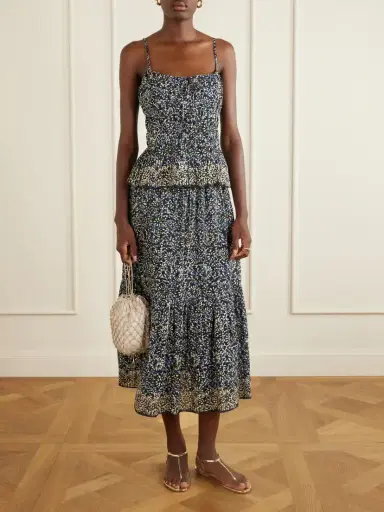 Ulla Johnson Anya Printed-cotton Tank | Thumbnail 2