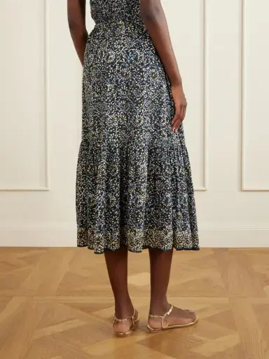 Ulla Johnson Olina Printed Cotton-blend Midi Skirt | Thumbnail 3 Ulla Johnson Olina Printed Cotton-blend Midi Skirt | Thumbnail 3