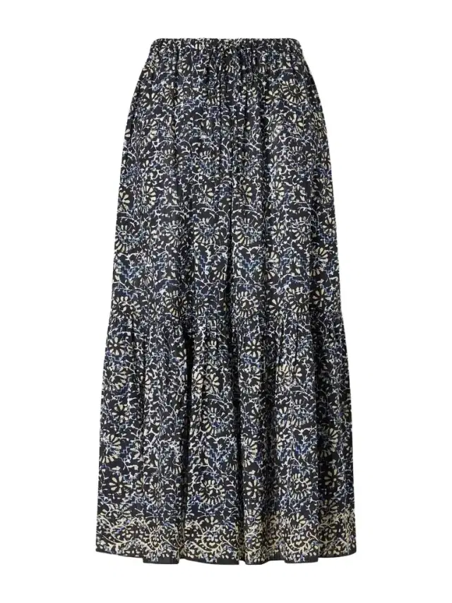 Ulla Johnson Olina Printed Cotton-blend Midi Skirt