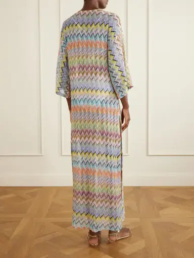 Missoni Striped Metallic Crochet-knit Coverup | Thumbnail 3 Missoni Striped Metallic Crochet-knit Coverup | Thumbnail 3
