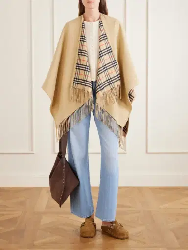 Burberry Shearling-trimmed Suede Clogs | Thumbnail 4 Burberry Shearling-trimmed Suede Clogs | Thumbnail 4