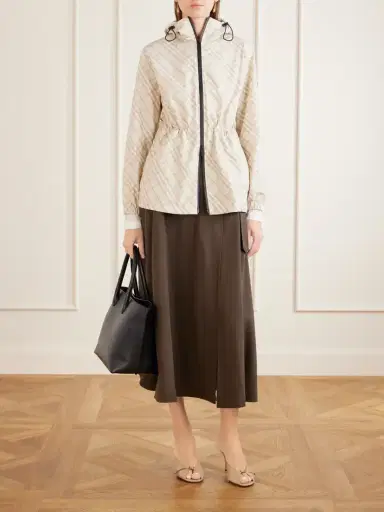 Burberry Belted Wool Gabardine Midi Skirt | Thumbnail 2 Burberry Belted Wool Gabardine Midi Skirt | Thumbnail 2