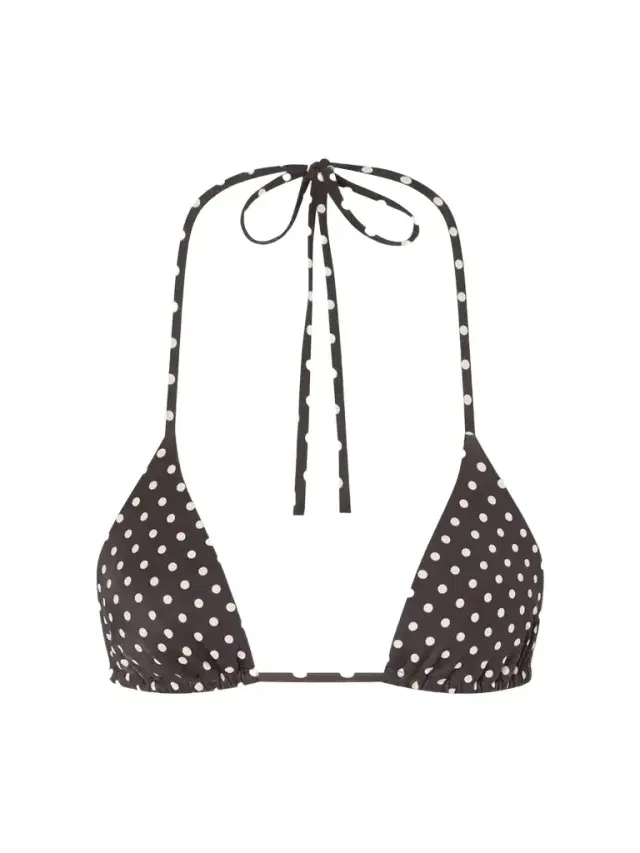 Matteau The String Polka-dot Triangle Bikini Top