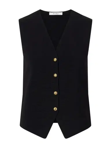 Max Mara Gola Grain De Poudre Vest | Thumbnail 1 Max Mara Gola Grain De Poudre Vest | Thumbnail 1