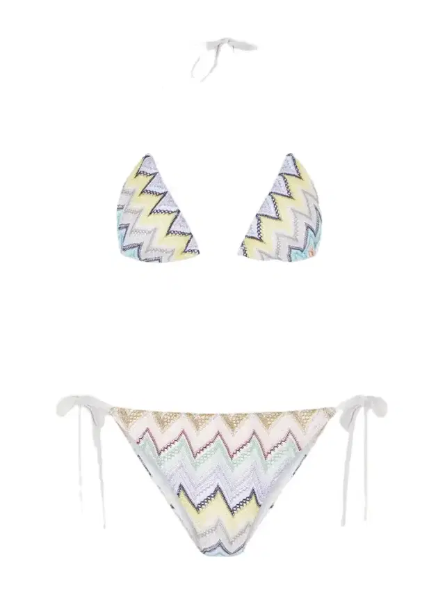 Missoni Mare Striped Crochet-knit Bikini