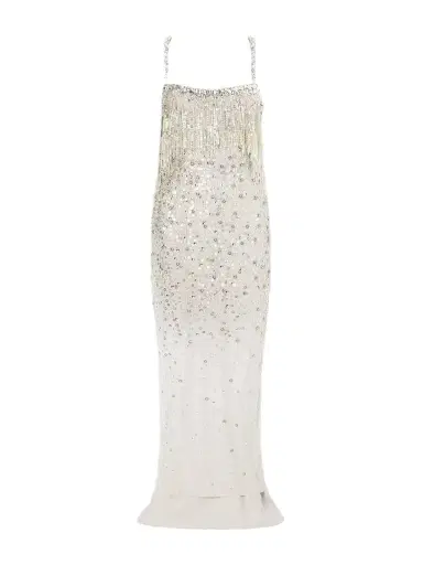 Jenny Packham Iris Embellished Cape-effect Georgette Gown | Thumbnail 1