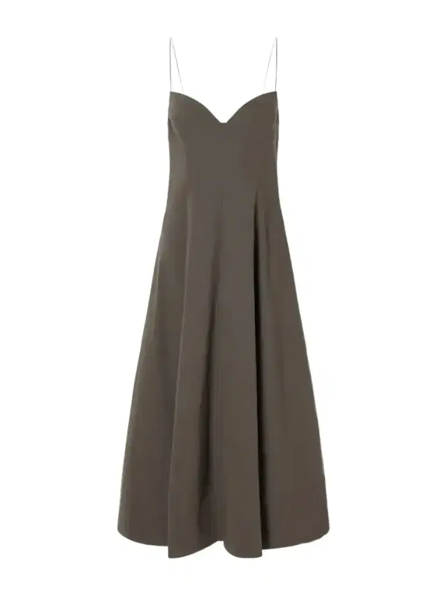 St. Agni Cami Stretch Cotton-blend Poplin Midi Dress