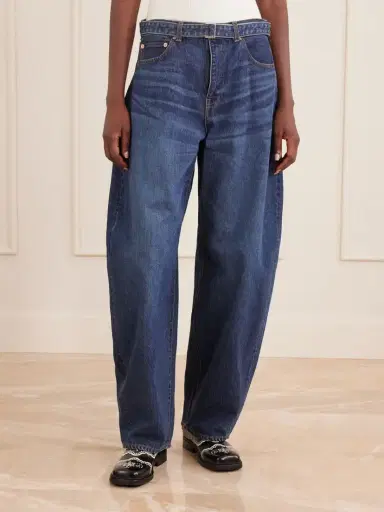 Sacai Belted High-rise Wide-leg Jeans | Thumbnail 3 Sacai Belted High-rise Wide-leg Jeans | Thumbnail 3