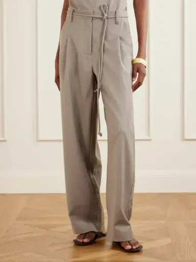 St. Agni Pleated Wool-blend Barrel-leg Pants | Thumbnail 3
