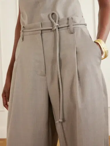St. Agni Pleated Wool-blend Barrel-leg Pants | Thumbnail 5