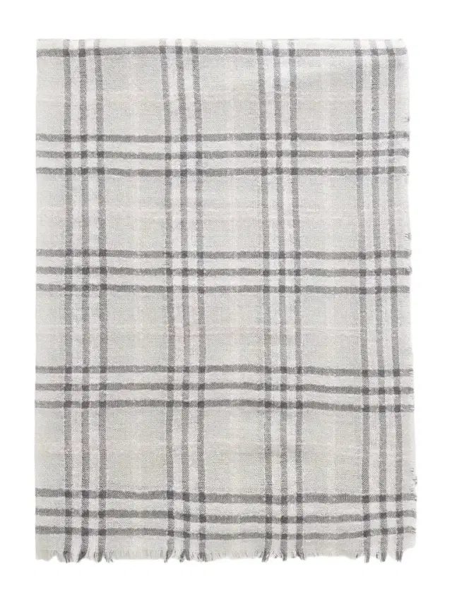 Burberry Checked Wool-blend Scarf