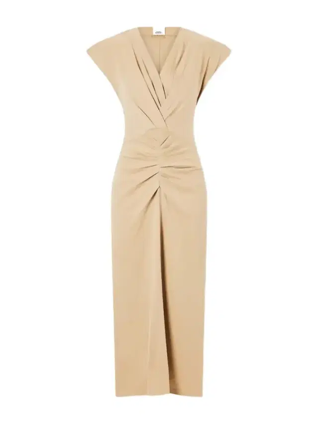 Isabel Marant Nadra Gathered Cotton Midi Dress