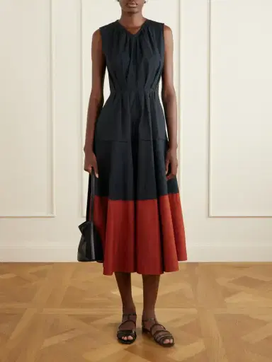 Proenza Schouler White Label Kailey Cotton-blend Poplin Midi Dress | Thumbnail 2 Proenza Schouler White Label Kailey Cotton-blend Poplin Midi Dress | Thumbnail 2