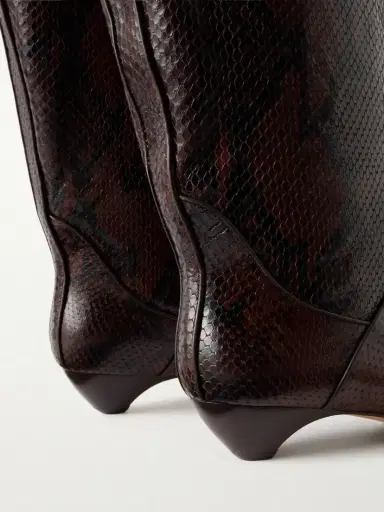 Le Monde Béryl Allegra 25 Snake-effect Leather Knee Boots | Thumbnail 5 Le Monde Béryl Allegra 25 Snake-effect Leather Knee Boots | Thumbnail 5
