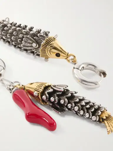 Isabel Marant New River Gold-and-silver-tone And Bone Earrings | Thumbnail 4 Isabel Marant New River Gold-and-silver-tone And Bone Earrings | Thumbnail 4