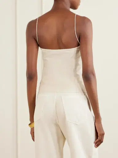 St. Agni Studio Stretch Cotton-blend Poplin Camisole | Thumbnail 4 St. Agni Studio Stretch Cotton-blend Poplin Camisole | Thumbnail 4