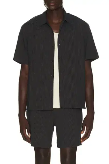 Percival Rowan Seersucker Boxy Shirt | Thumbnail 2