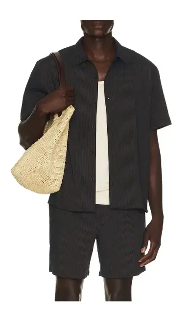 Percival Rowan Seersucker Boxy Shirt | Thumbnail 11