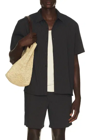 Percival Rowan Seersucker Boxy Shirt | Thumbnail 6