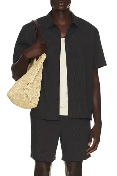 Percival Rowan Seersucker Boxy Shirt | Thumbnail 1