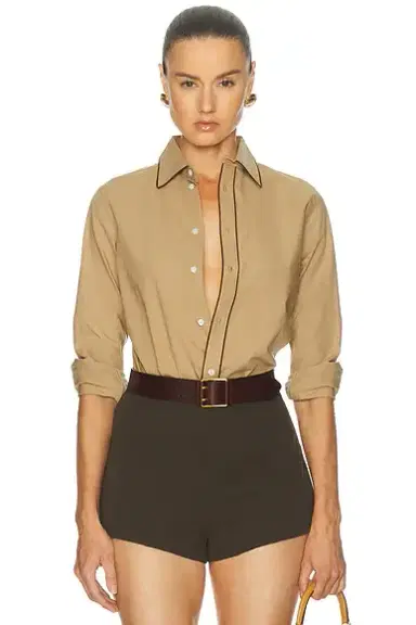 Polo Ralph Lauren Long Sleeve Piping Shirt | Thumbnail 1