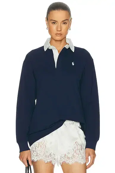 Polo Ralph Lauren Rugby Long Sleeve Polo Sweatshirt