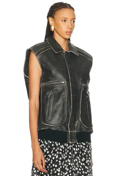 RABANNE Oversized Sleeveless Jacket | Thumbnail 2 RABANNE Oversized Sleeveless Jacket | Thumbnail 2
