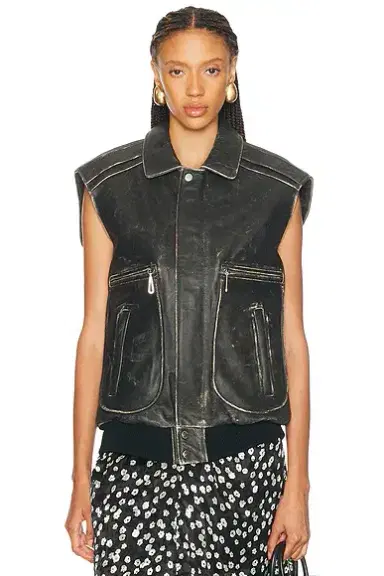 RABANNE Oversized Sleeveless Jacket | Thumbnail 1 RABANNE Oversized Sleeveless Jacket | Thumbnail 1